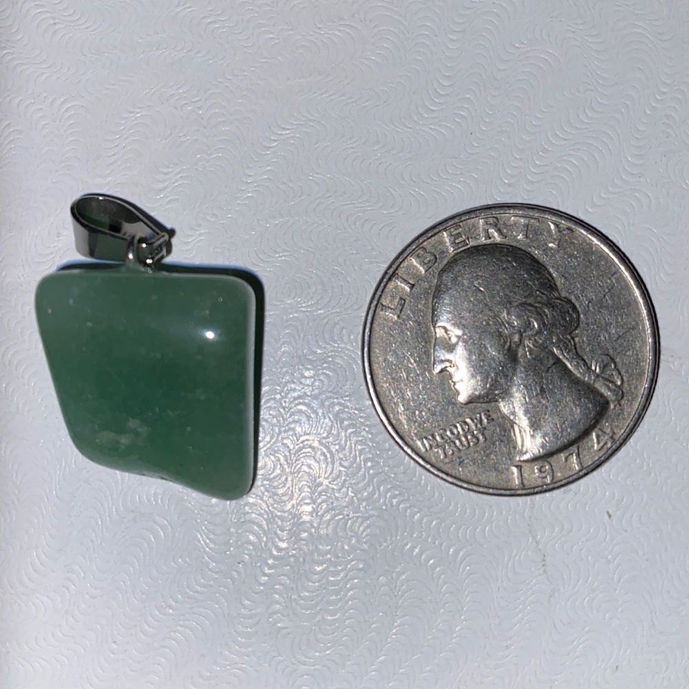 Beautiful Petite Aquatic Jasper Pendant